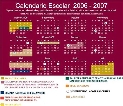 Calendario Escolar 2005 2006
