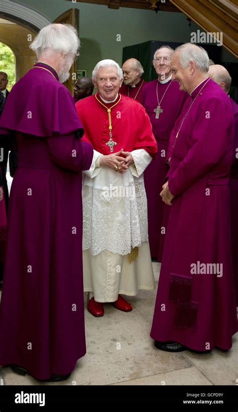 Pope Benedict Xvi Is Introduced To Senior Members Of The Anglican