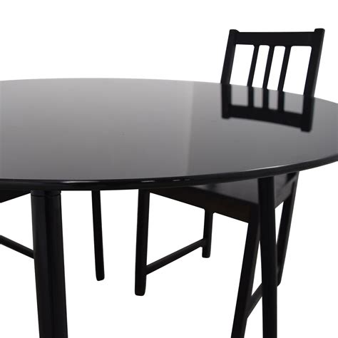 And less time searching for dining tables and chairs means more time for sharing good food and laughter with family and friends. 31% OFF - IKEA IKEA Glass and Wood Table and Chairs / Tables