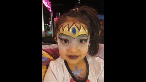 Snow Queen Face Painting By Snowqueen Youtube