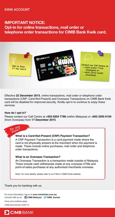 However, the transaction is unsuccessful due to validation at the. Opt-In Online Purchase Pada Debit Card CIMB, Maybank etc