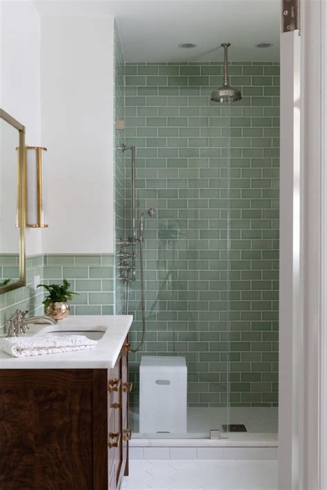 Green Tile Bathroom Installations Centsational Style