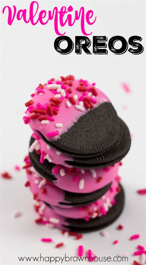 Easy Oreo Valentines Day Cookies Edible Crafts
