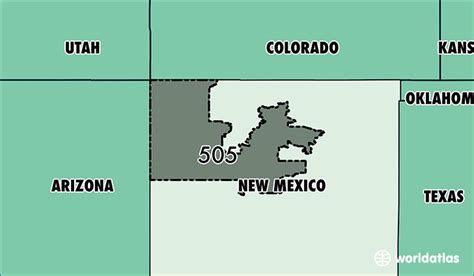 Where Is Area Code 505 Map Of Area Code 505 Albuquerque Nm Area Code