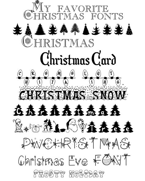 Printable august monthly calendar template. My Favorite Christmas Fonts | Christmas fonts, Christmas ...