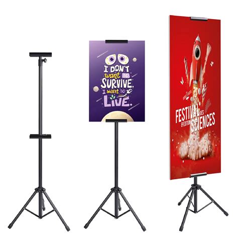 Aktop Heavy Duty Tripod Banner Stand Adjustable Poster Stand