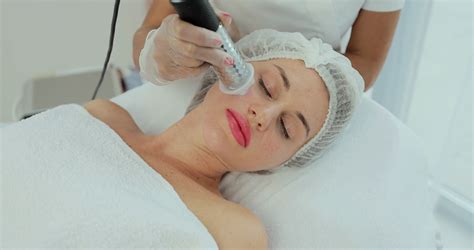Woman Having Stimulating Facial Treatment Stock Footage Sbv 346647907