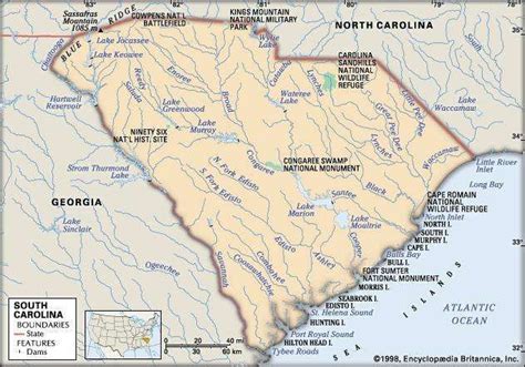 South Carolina Capital Map Population History And Facts