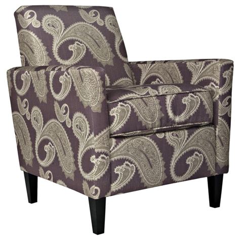 Handy Living Sutton Feathered Paisley Amethyst Purple Arm Chair Free