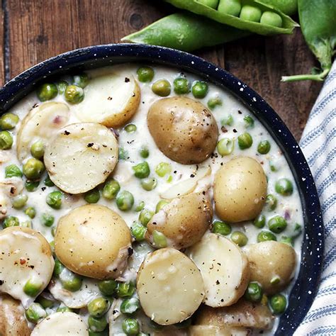 Creamed Peas And Potatoes Seasons And Suppers