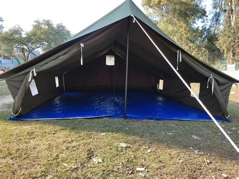 Green Plain Canvas Army Tent Size 15 X 15 For Camping At Rs 18500 In Delhi