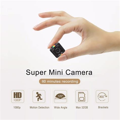 Sq11 Mini Camera 1080p Sport Dv Mini Infrared Night Vision Monitor Concealed Small Camera Sq 11