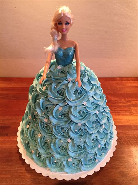 Elsa Dukke Kage Elsa Doll Cake Frozen Taart Bruidstaart Stands