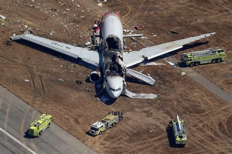 Asiana Airlines Flight Crash Lands At San Francisco Airport The