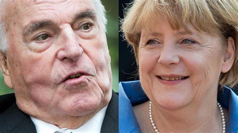Angela Merkel Feiert Ihren 60geburtstag Helmut Kohl Gratuliert