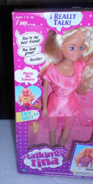 Talking Tina Doll 1992 Toymax 11 Still Talks In Original Tlc Box