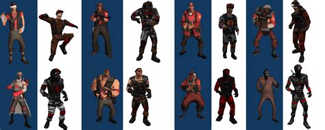 I Did My Best To Make Tfc Inspired Cosmetic Loadouts For The Tf2 Mercs