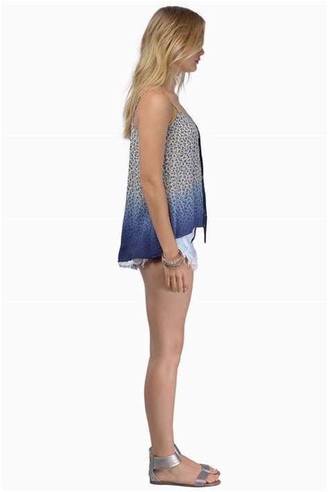 Malia Tank Top In Blue Floral 12 Tobi Us