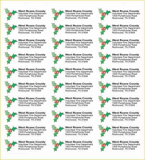 Christmas Address Labels Free Templates Of Christmas Labels Ready To