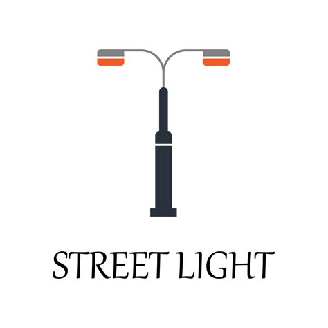 Colored Street Light Vector Icon Illustration 23021017 Vector Art At
