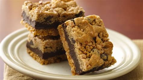 Fudgy Chocolate Chip Toffee Bars Recipe From