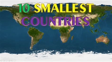 Top 10 Smallest Countries In The World Youtube