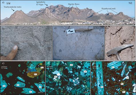 Field And Petrographic Photographs Of The Cerro El Vigia Units A