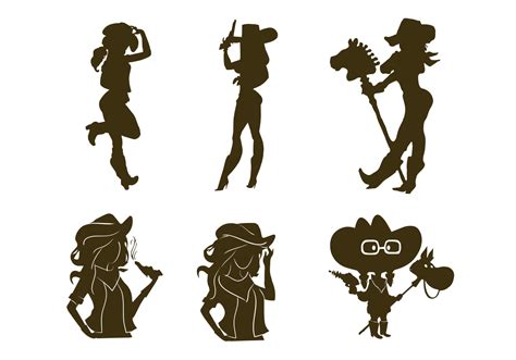 I thought this would look great with gold foil on a black tote. Cowgirl silhouette vectors - Download Free Vector Art ...