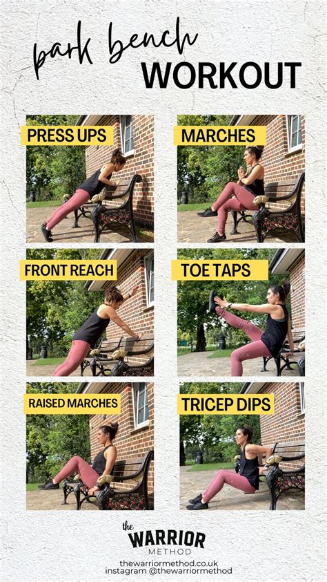 park bench workout the warrior method