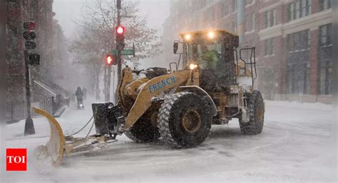 Winter Storm Churns Up East Coast With Deep Snow High Winds Times Of