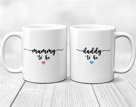 Mummy And Daddy To Be Set Of 2 Mugs New Parent T T For Etsy
