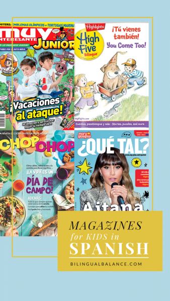 Top Spanish Magazines For Kids Bilingual Balance