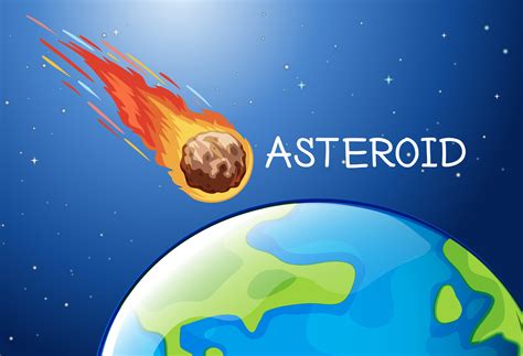 Asteroid Flying In The Space 293078 Vector Art At Vecteezy