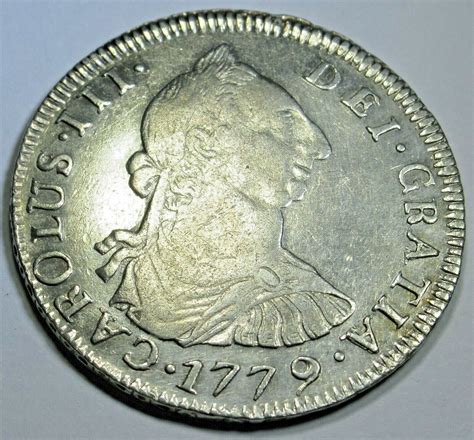 1779 Spanish Bolivia Silver 4 Reales Antique 1700s Colonial Half