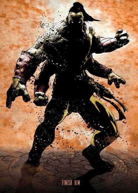 Finish Him Poster By Eden Design Displate Mortal Kombat Art