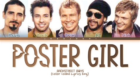 Backstreet Boys Poster Girl Color Coded Lyrics Eng Youtube