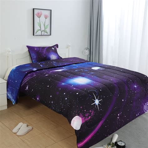 They are presented in various designs, colors and costs to finally offer you the best price and choices prior to making a choice on one. Twin 2pcs Galaxies Purple Comforter Set All-season Down ...