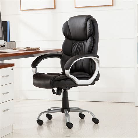 Pu Leather Ergonomic High Back Executive Best Desk Task Office Chair