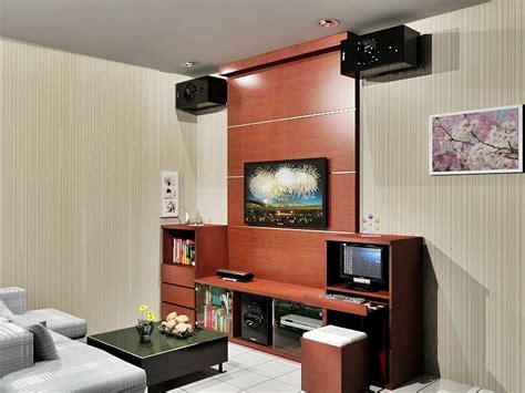 Segera hubungi kami untuk konsultasi produk yang tepat dan pemesanan meja komputer minimalis untuk ruang kerja di rumah maupun perkantoran. RAK TV DENGAN BACKGROUND | Dian Interior Design