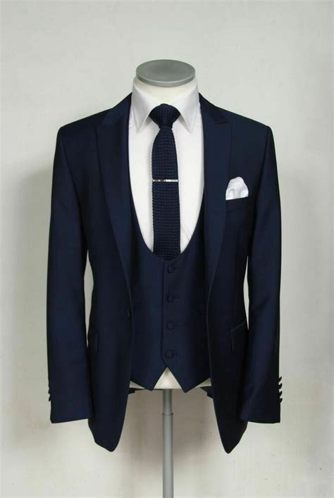 Ebay Ad Navy Blue Groom Tuxedos Wedding Men Suits Formal Best Man