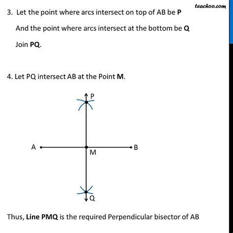 how to construct a perpendicular bisector for any giv