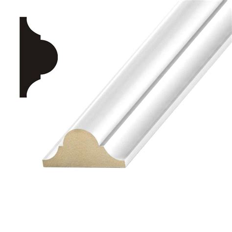 Create a panel effect with this popular decorative trim moulding. Kelleher 3/4 in. x 1-3/4 in. MDF Chair Rail Moulding ...