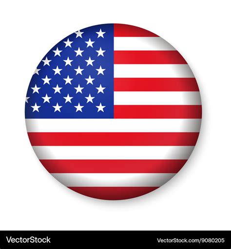 United States Flag Button