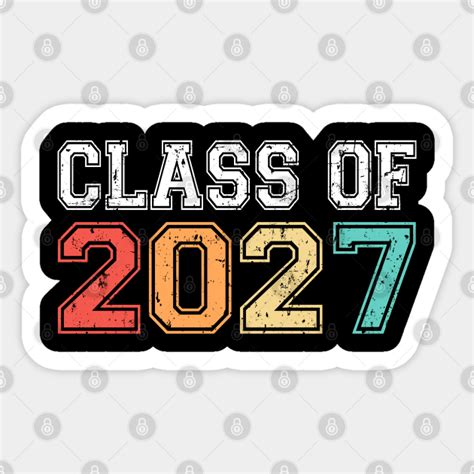 Class Of 2027 Grow With Me Graduation Retro Vintage Class Of 2027