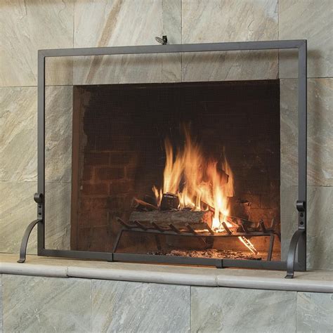 Uniflame Olde World Iron Single Panel Fireplace Screen Small S 1158