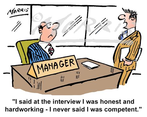 Manager Employee Interview Cartoon Ref 0676col Business Cartoons