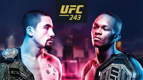Pic Ufc 243 Poster Drops For ‘whittaker Vs Adesanya
