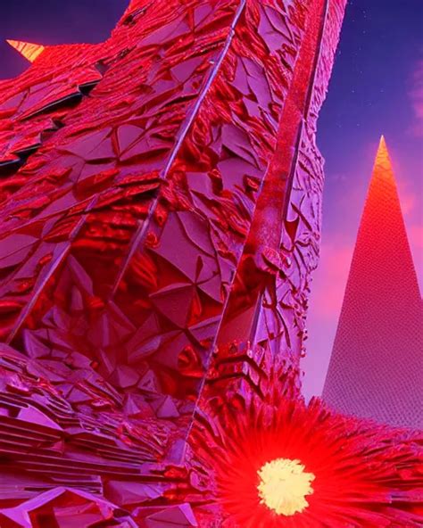 Futuristic Sci Fi Exterior Crystal Jagged Textured Stable Diffusion