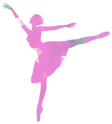 Download Geometric Ballet Dancer Silhouette