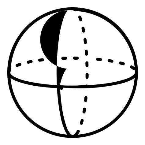 3d Shape 3d Sphere Geometric Geometry Round Shape 2 Vector Svg Icon